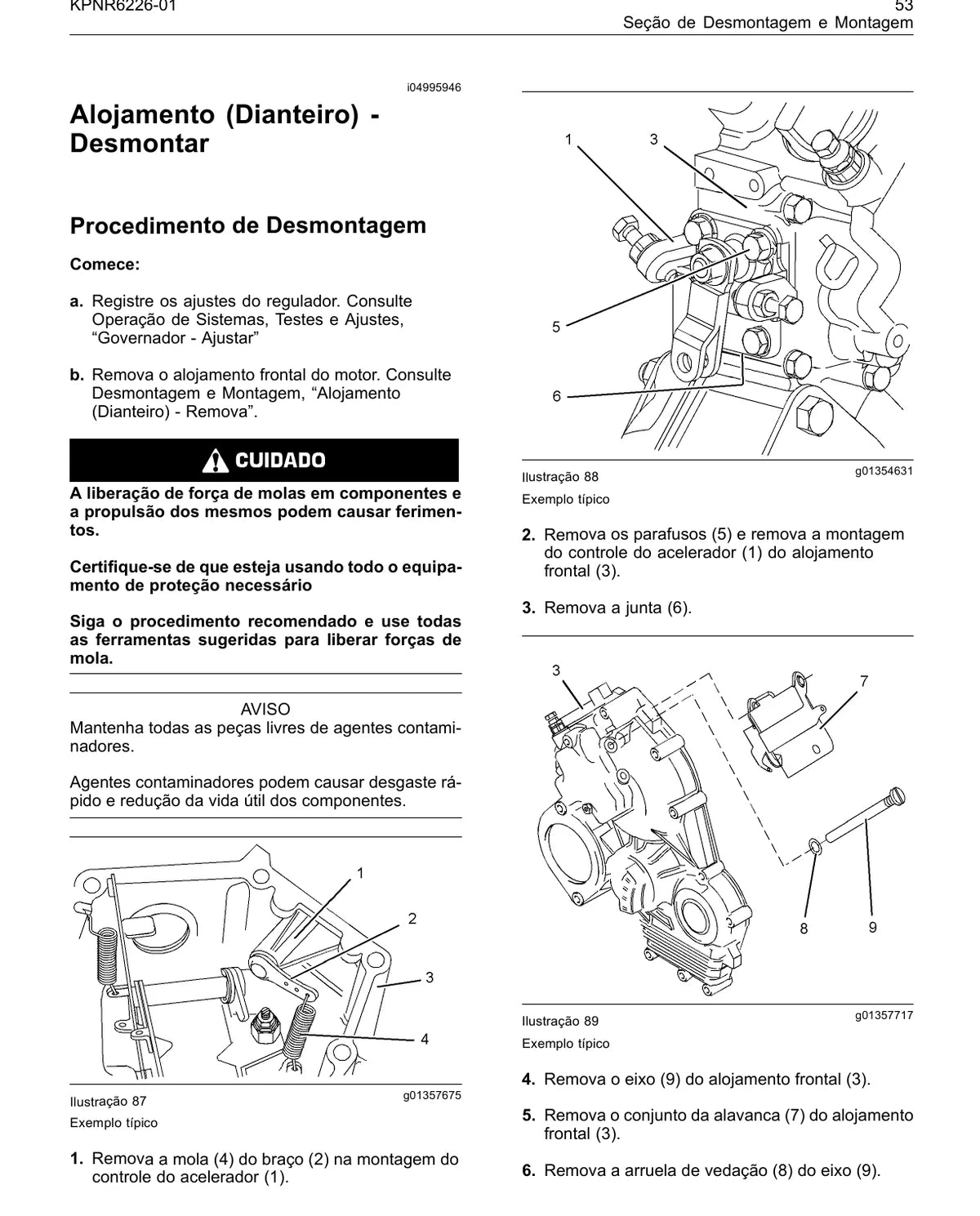 Perkins Industrial · 402D, 403D, 404D — motor, figura técnica 2