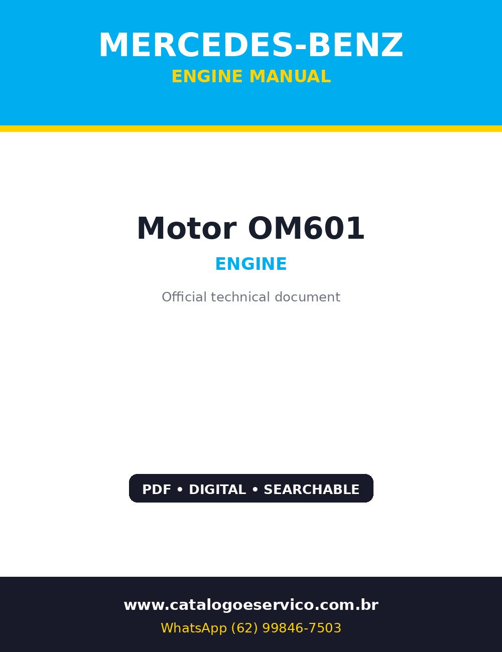 Capa de Motor Mercedes-Benz Motor OM601