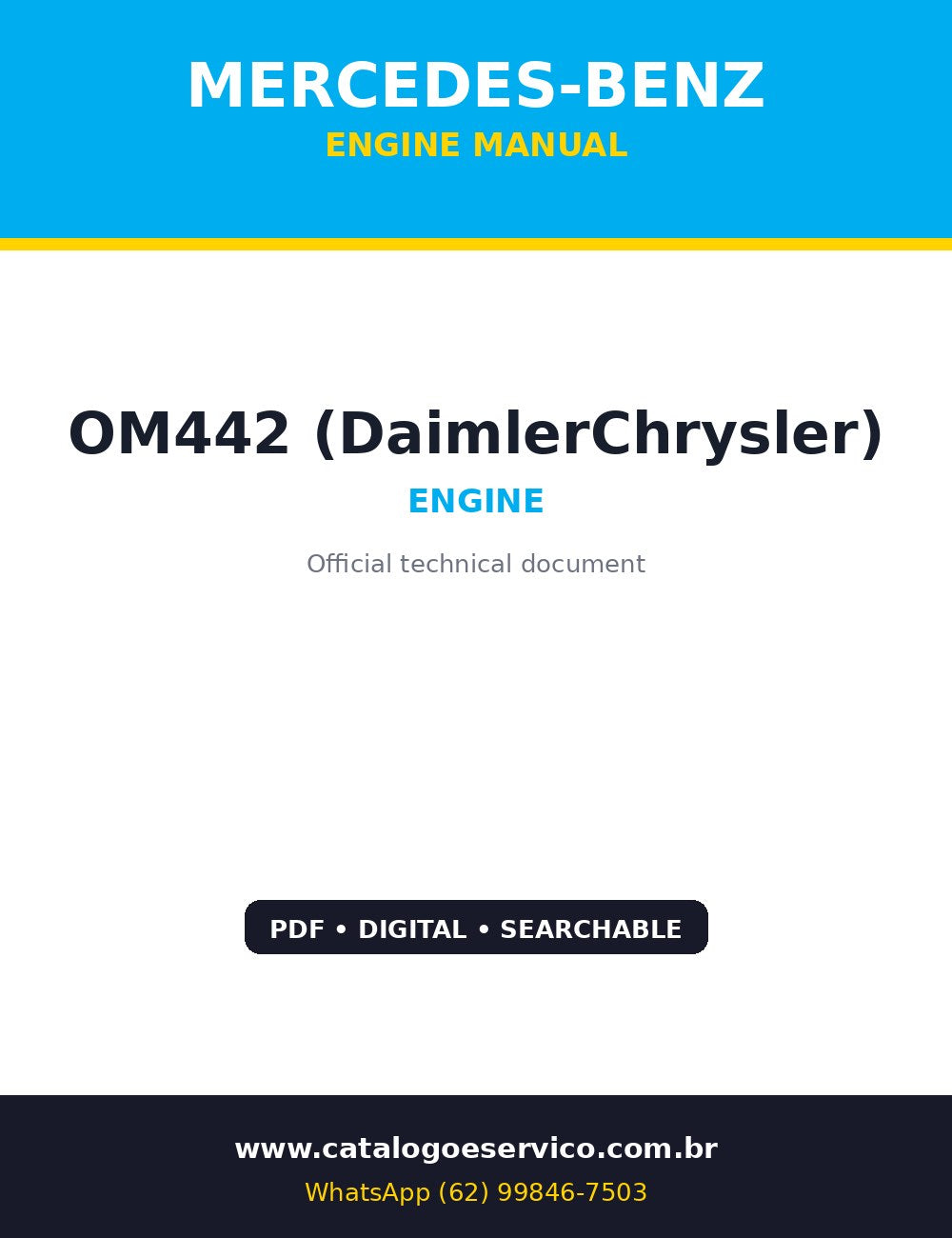 Capa de Motor Mercedes-Benz OM442 (DaimlerChrysler)