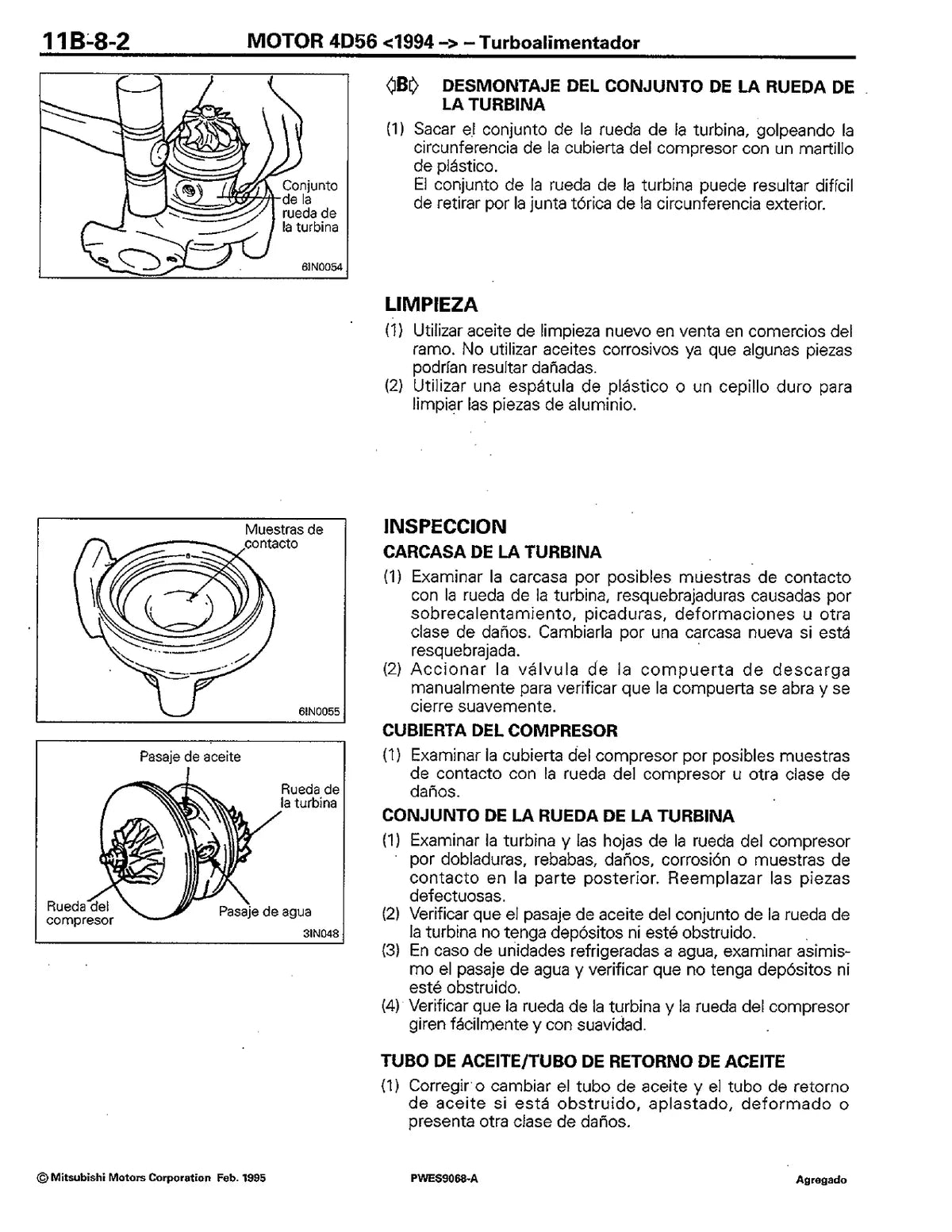 Mitsubishi Motor 4D56 1994 Swap — motor, figura técnica 3