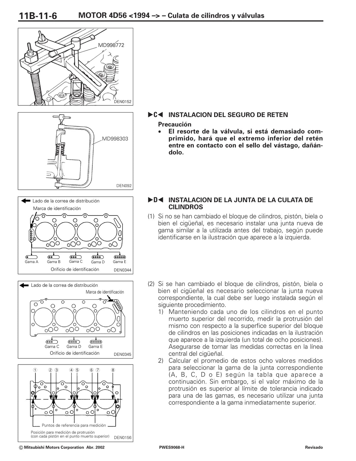 Mitsubishi Motor 4D56 1994 Swap — motor, figura técnica 4