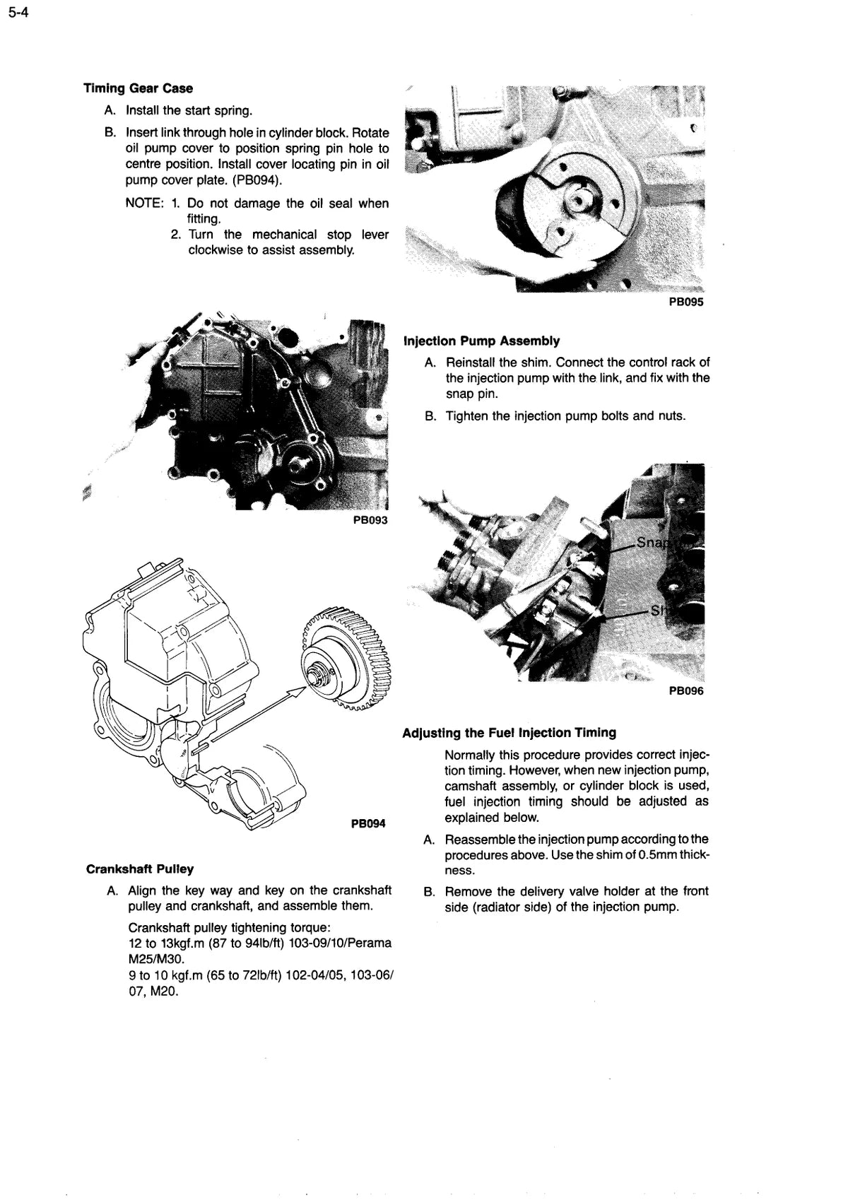 Perkins Serie 100 — motor, figura técnica 4