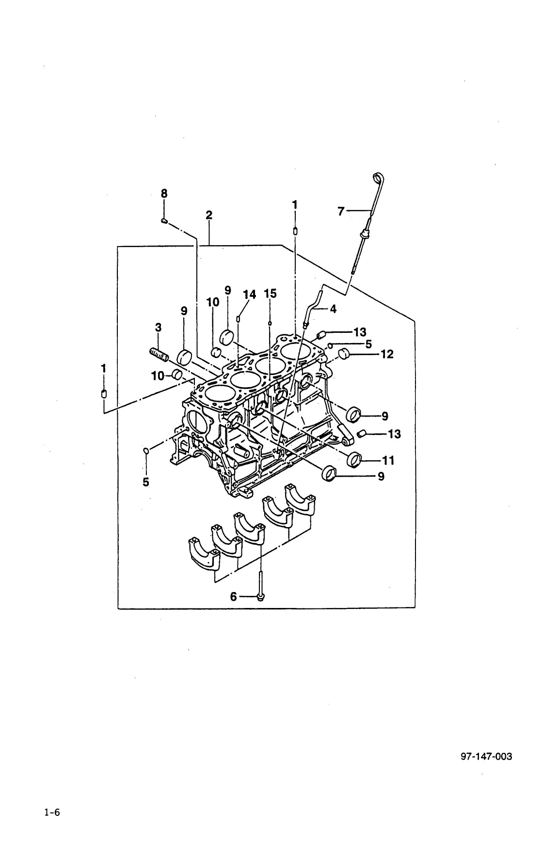 Yale Motor GP GLP GDP20 30 RH TH — motor, vista explodida 1