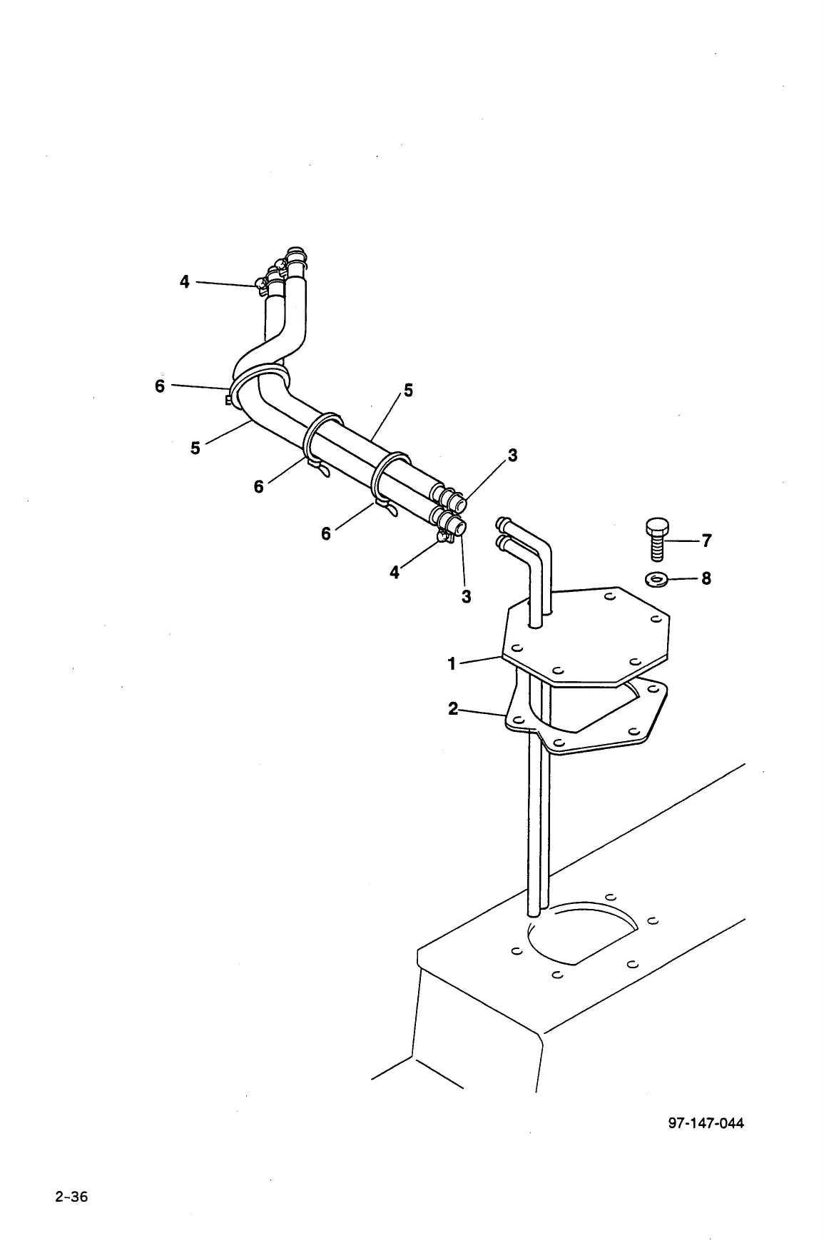 Yale Motor GP GLP GDP20 30 RH TH — motor, vista explodida 4