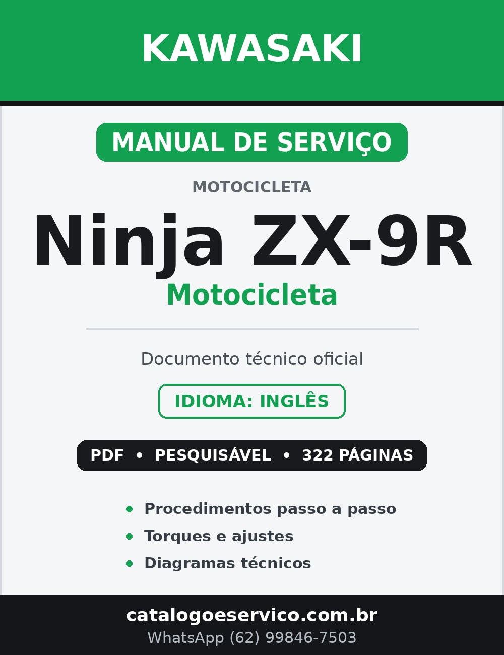 Manual de Serviço Kawasaki Ninja ZX-9R