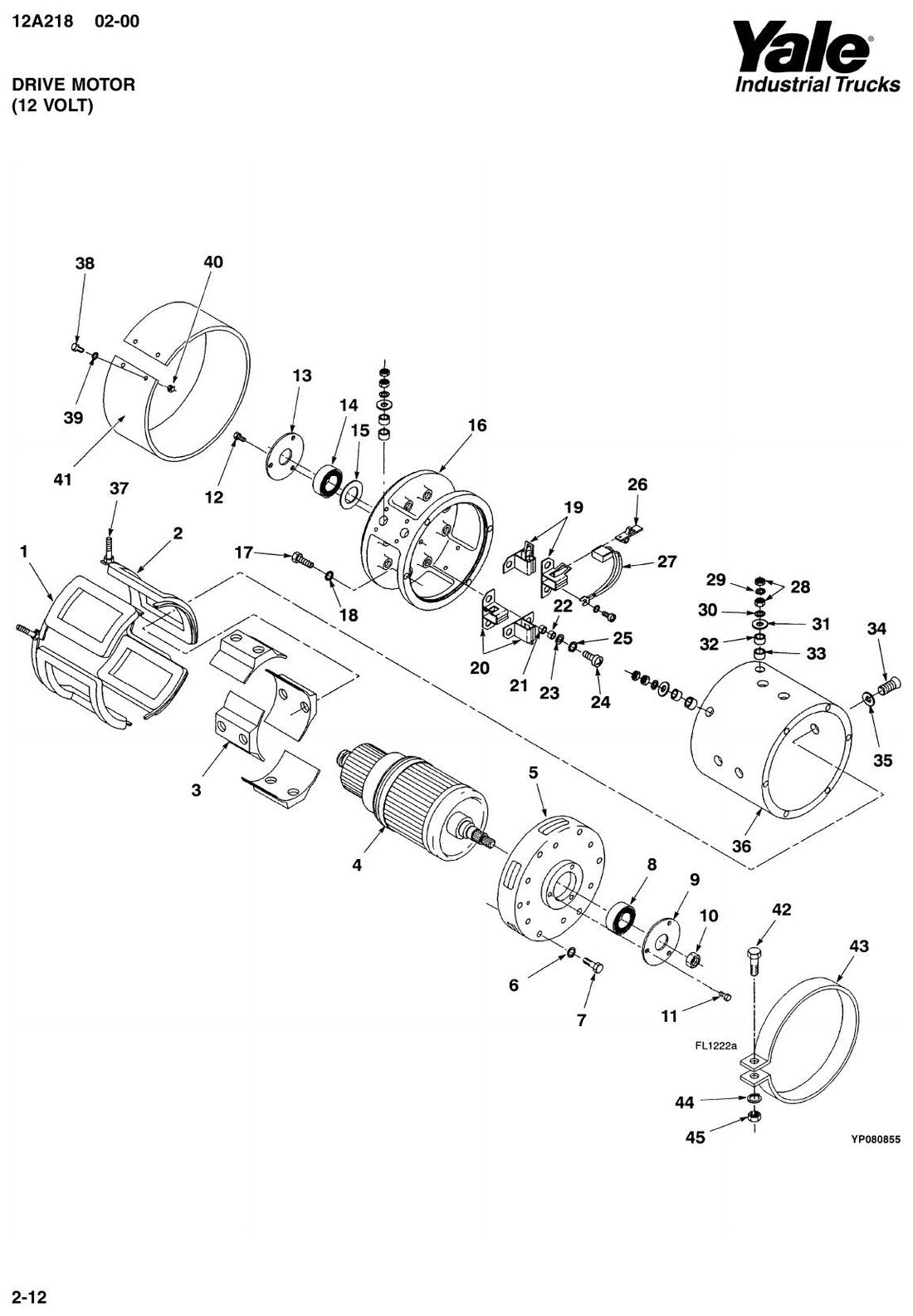Yale MPC drive motor vista explodida