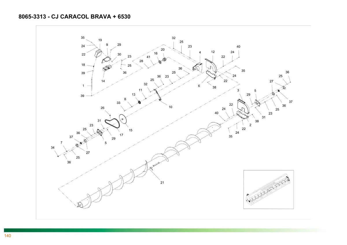Stara Plantaforma Elektra 3180 A 7240 Brava — plataforma, vista explodida 2