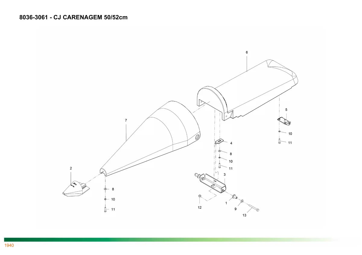 Stara Plantaforma Elektra 3180 A 7240 Brava — plataforma, vista explodida 4