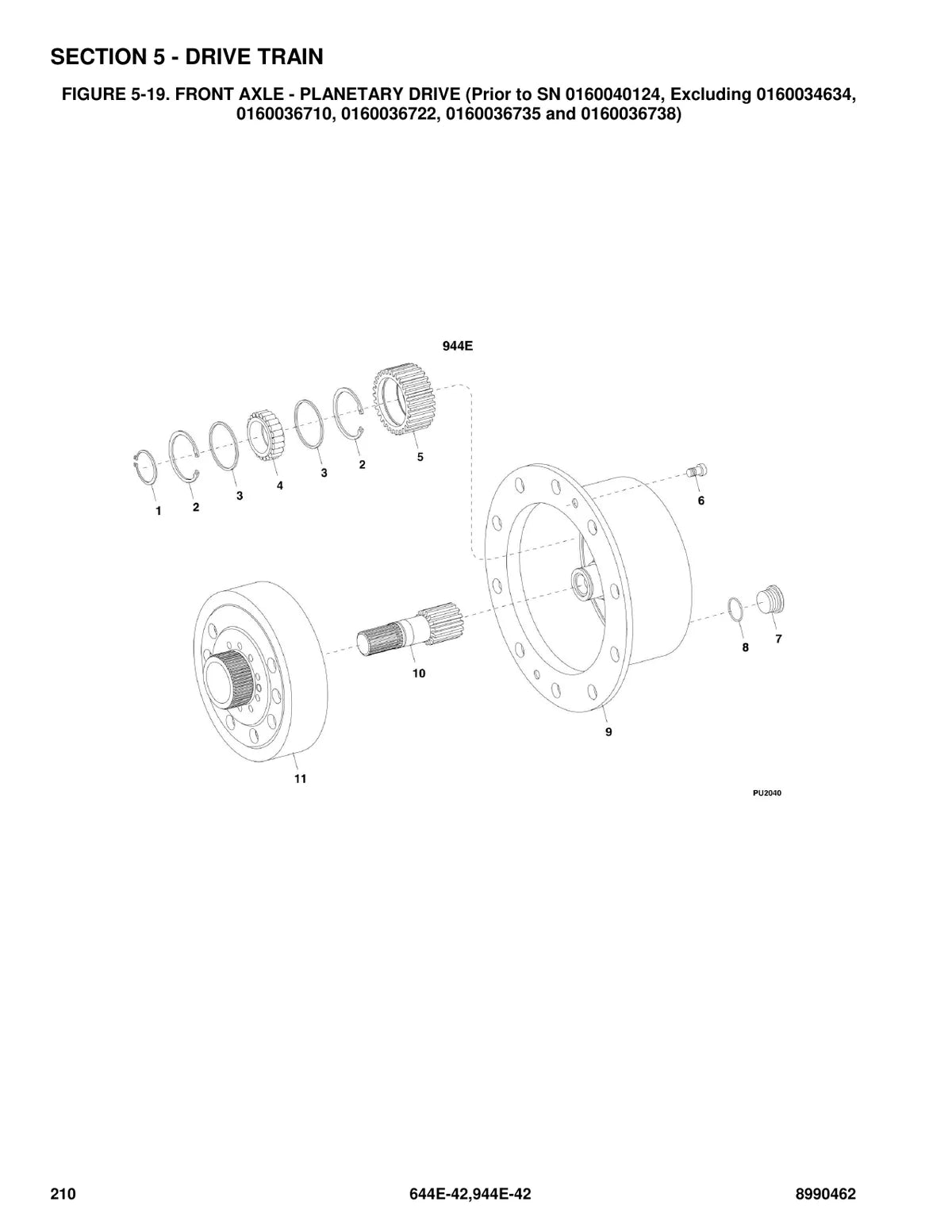 Jlg Plataforma Lull 644 42 — plataforma, vista explodida 2