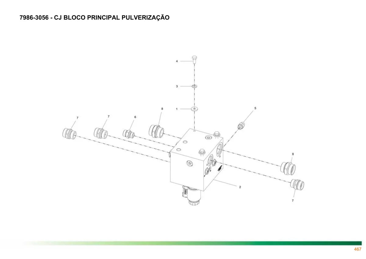Stara Pulverizado Imperador 3.0 — pulverizador, vista explodida 1