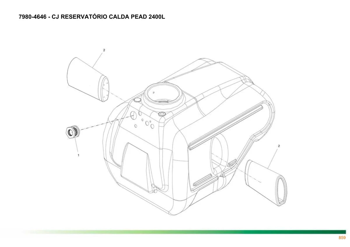 Stara Pulverizado Imperador 3.0 — pulverizador, vista explodida 3