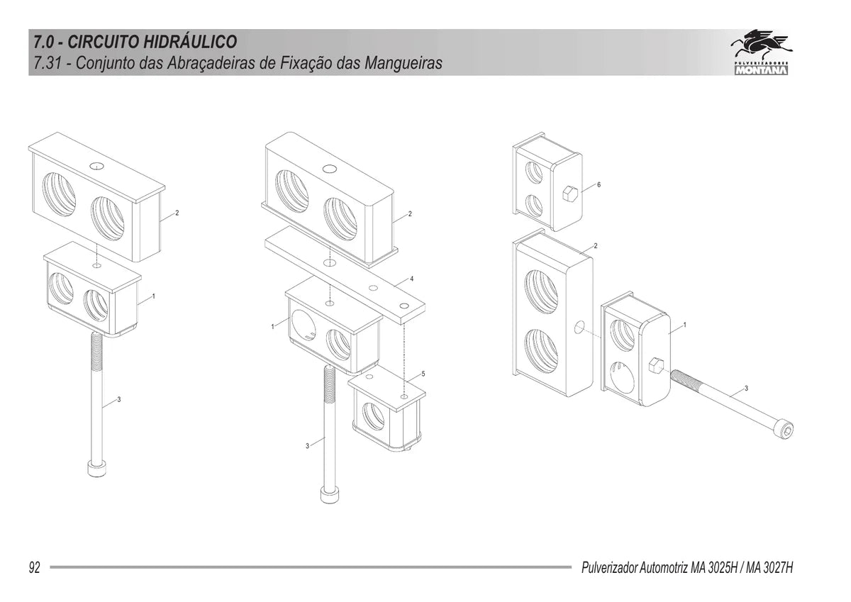 Parruda Pulverizador Automotriz Ma 3025H Ma 3027H — pulverizador, vista explodida 4