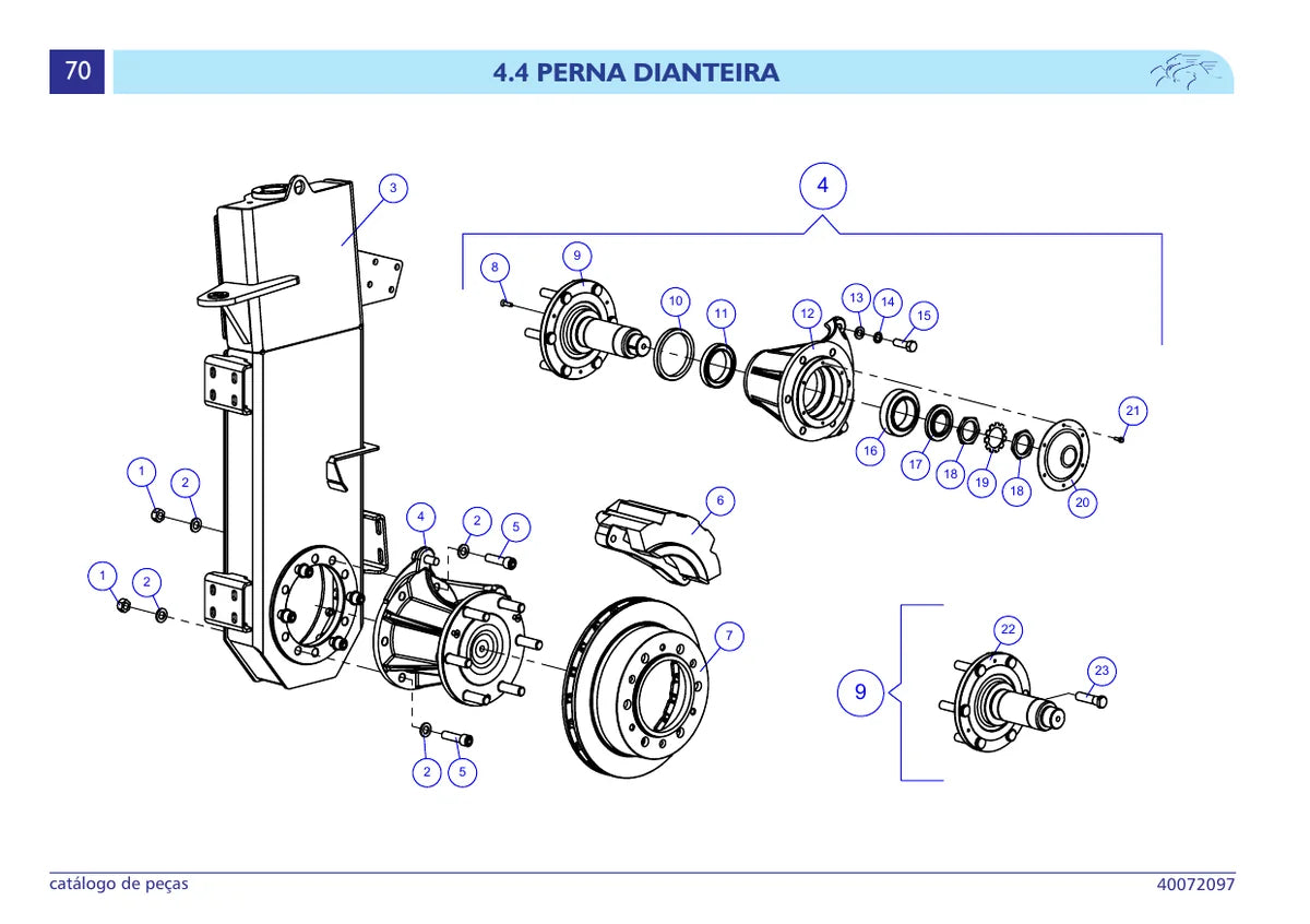 Boxer Pulverizador Autopropelido 2021 M — pulverizador, vista explodida 1