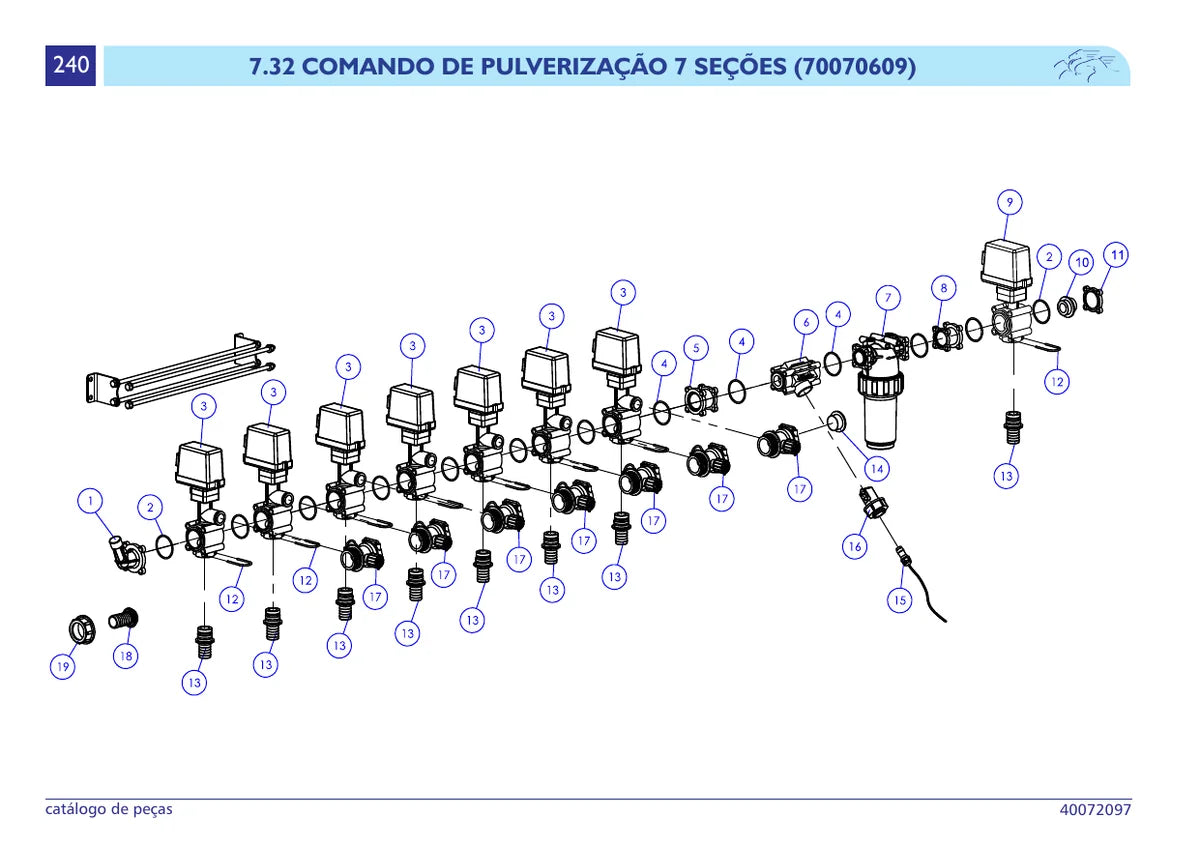 Boxer Pulverizador Autopropelido 2021 M — pulverizador, vista explodida 3