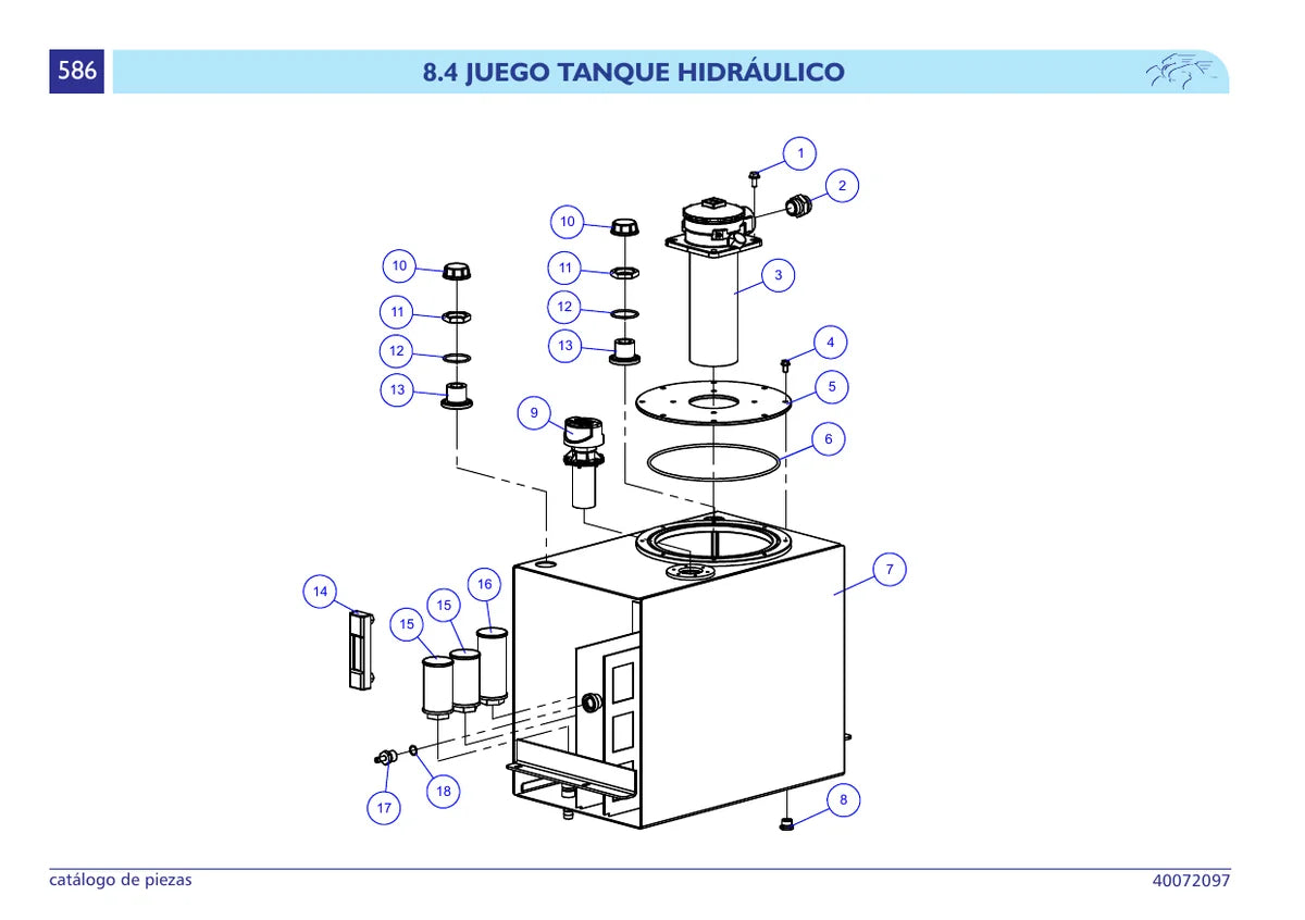 Boxer Pulverizador Autopropelido 2021 M — pulverizador, vista explodida 4