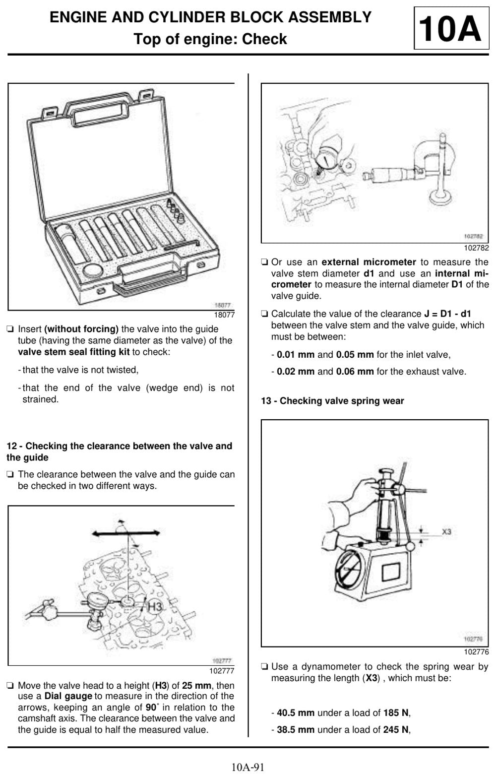 Manual de Serviço Renault G9 (G9T/G9U) Motor (Inglês)