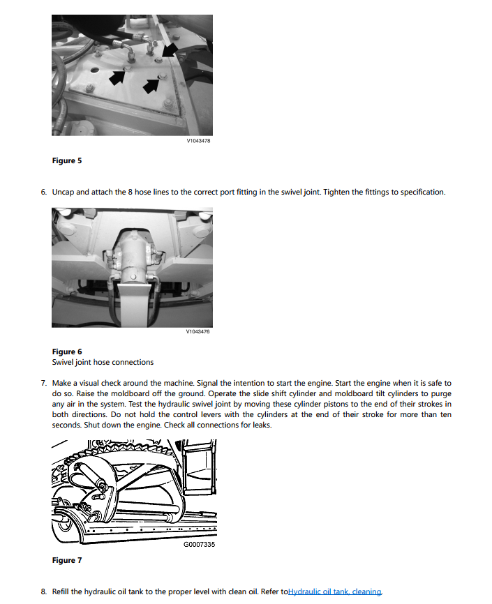 manual de oficina Volvo G940 motoniveladora - página interna sobre escarificador