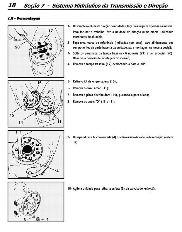 MANUAL DE SERVIÇO RETROESCAVADEIRA - MF86, MF96, MF750 MASSEY FERGUSON