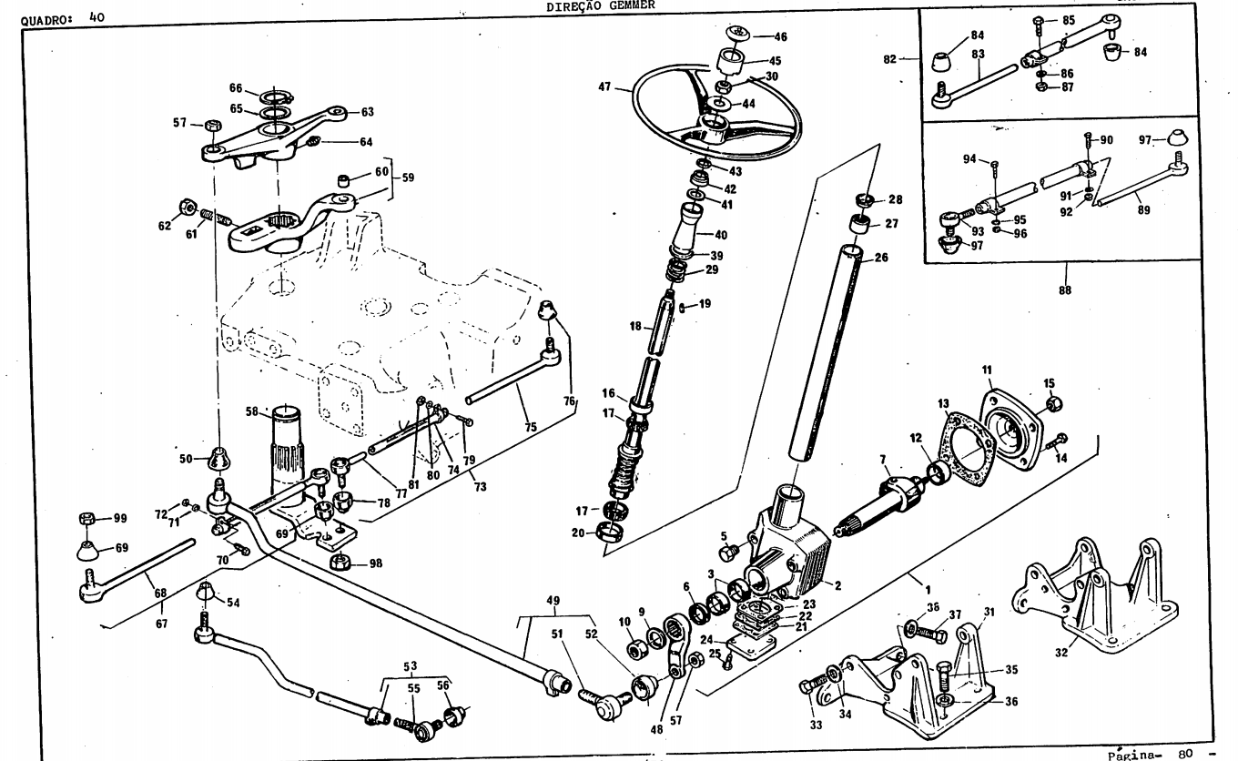 CATALOGO DE PEÇAS TRATOR MASSEY FERGUSON - MF85-85X