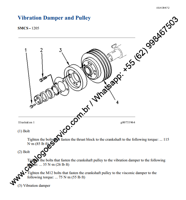 Manual De Serviço Motor Industrial - 3054B - Maquinas Caterpillar