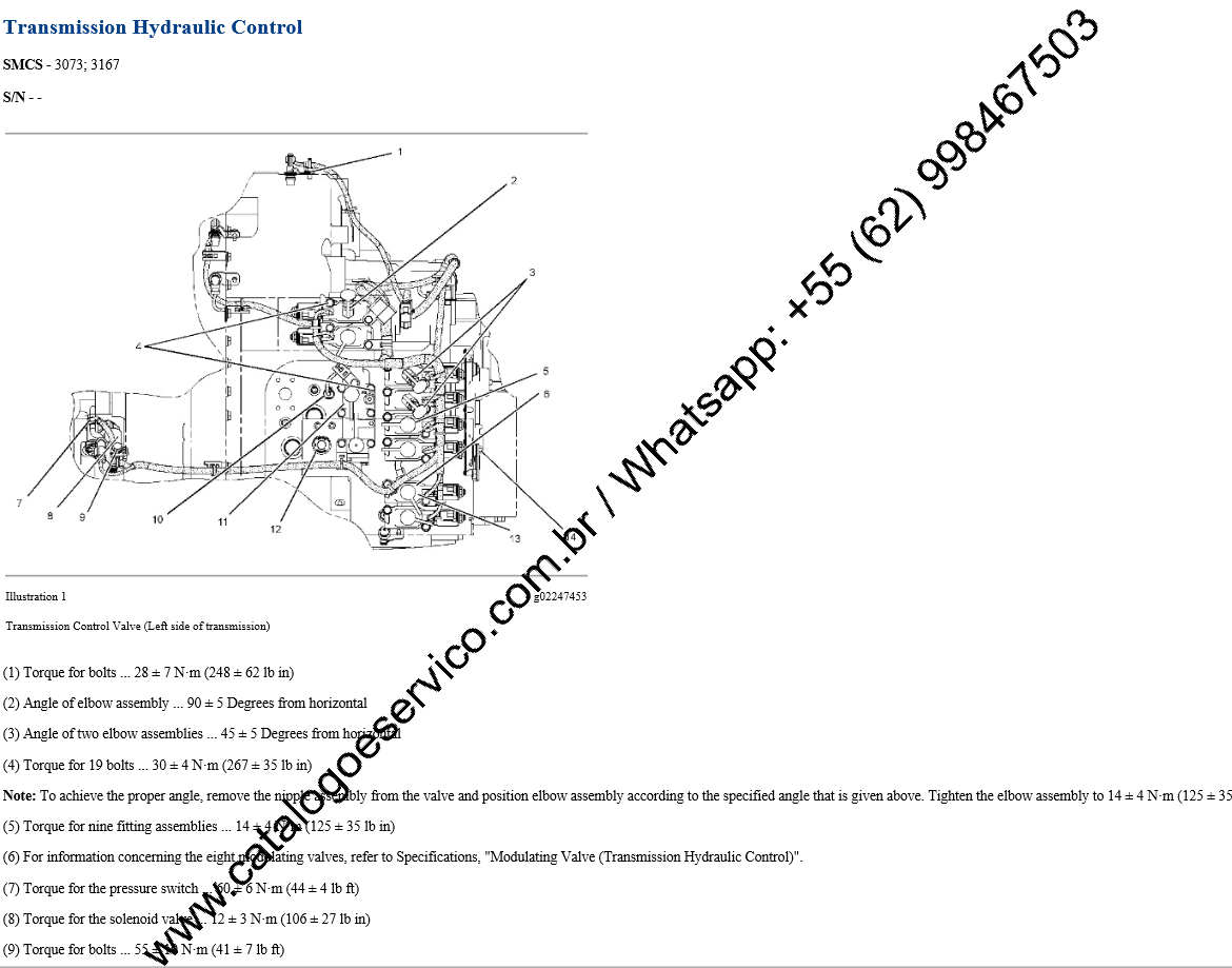 Manual de Serviço Caterpillar - 14M - Motoniveladora (Inglês) PDF