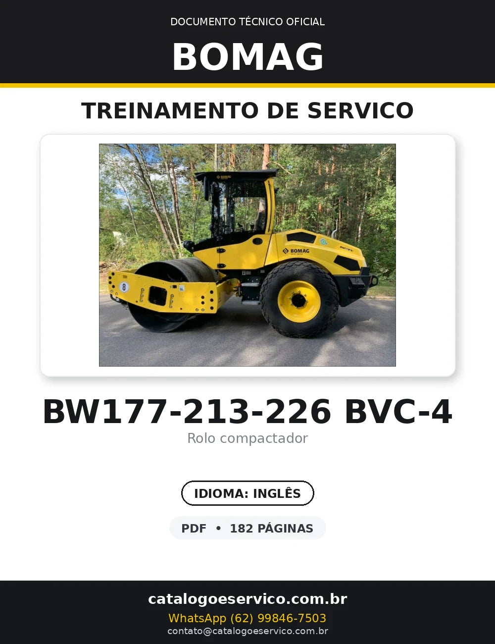 Serviço De Treinamento BOMAG - BW177-213-226 BVC - Roller — capa