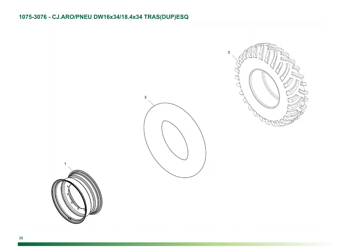 Stara Reboke Ninja 2500 — equipamento, vista explodida 1