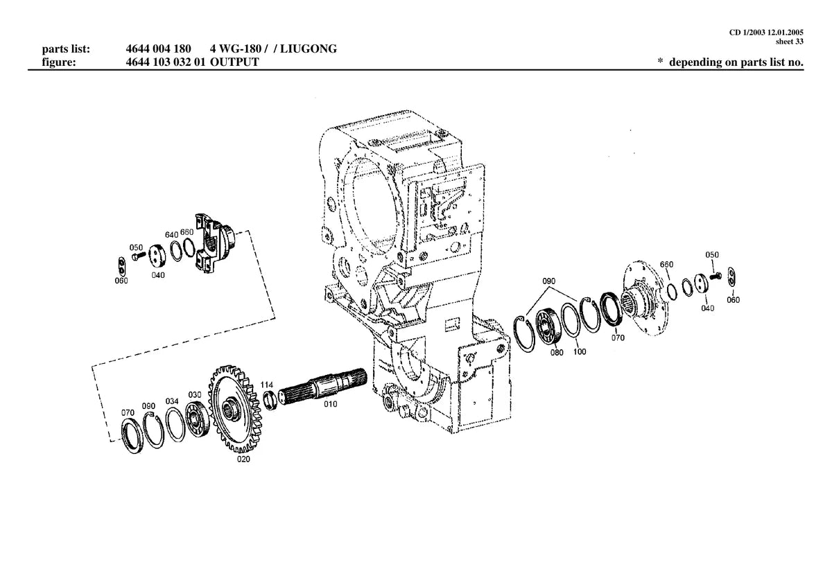 Zf Transmissão 4WG180 — transmissão, vista explodida 3
