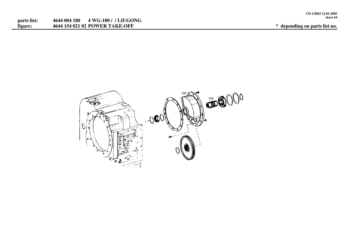 Zf Transmissão 4WG180 — transmissão, vista explodida 4