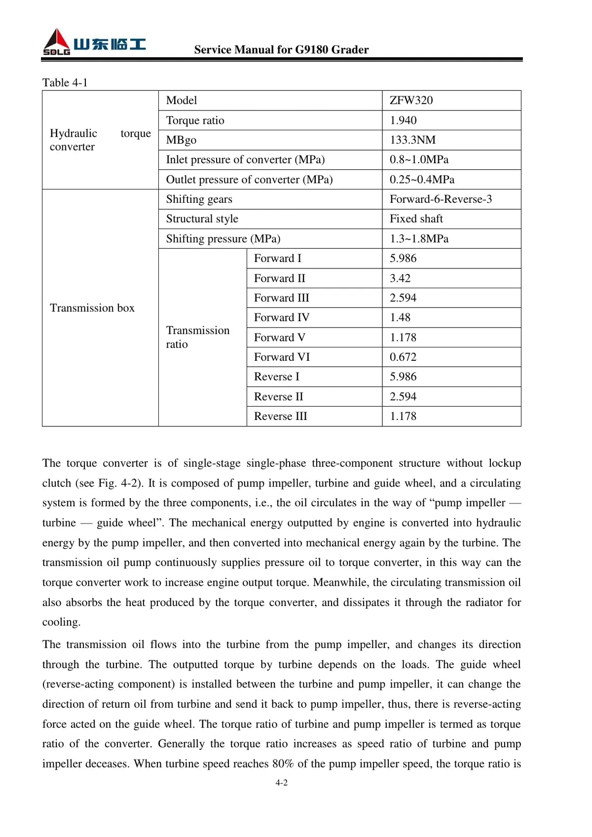 G9180 · Motoniveladora — transmissão, figura técnica 1