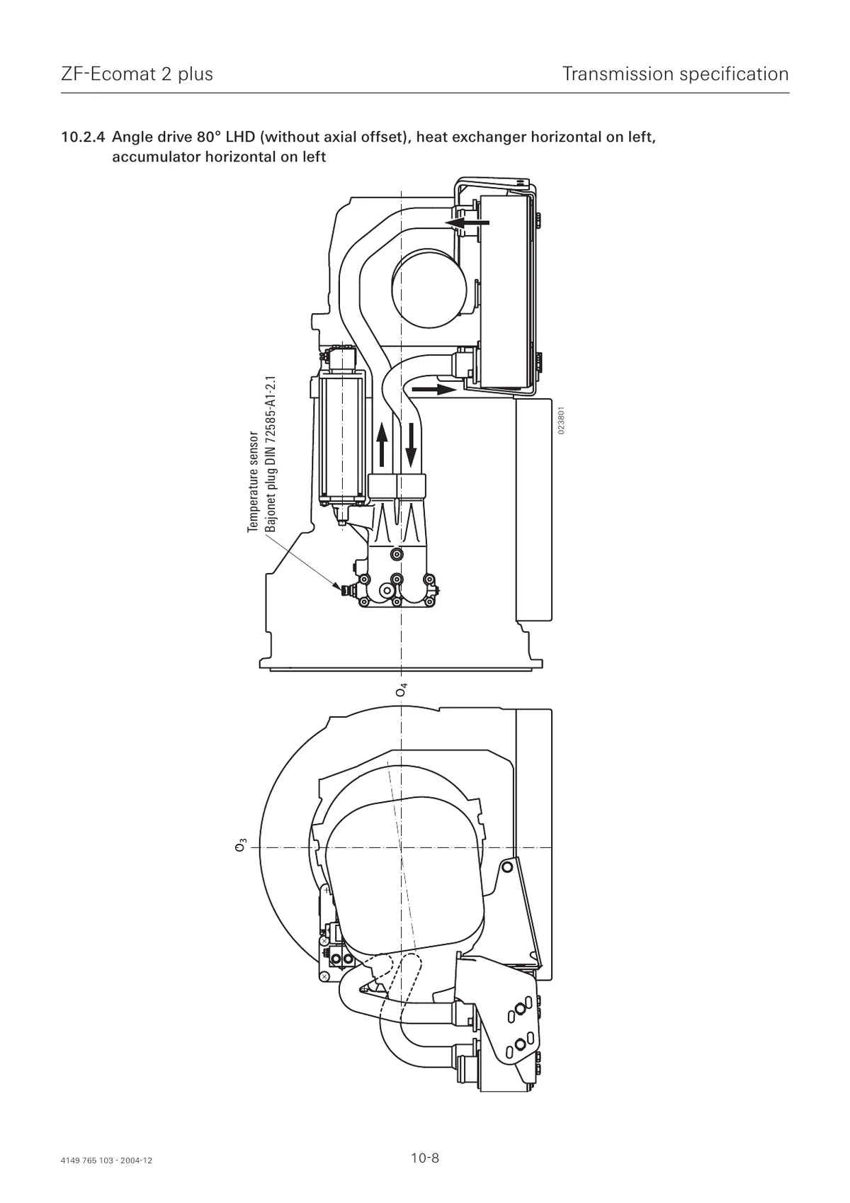 HP 502 · HP 592 · HP 602 · Zf-ecomat 2 — transmissão, figura técnica 3