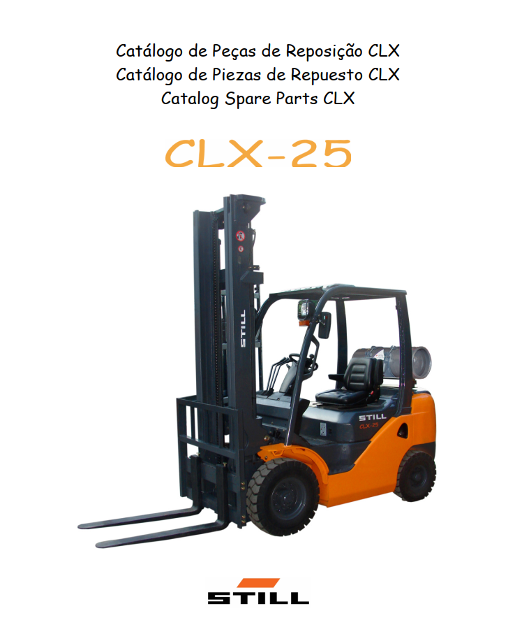 Catálogo De Peças Still Clx 25 - Empilhadeira