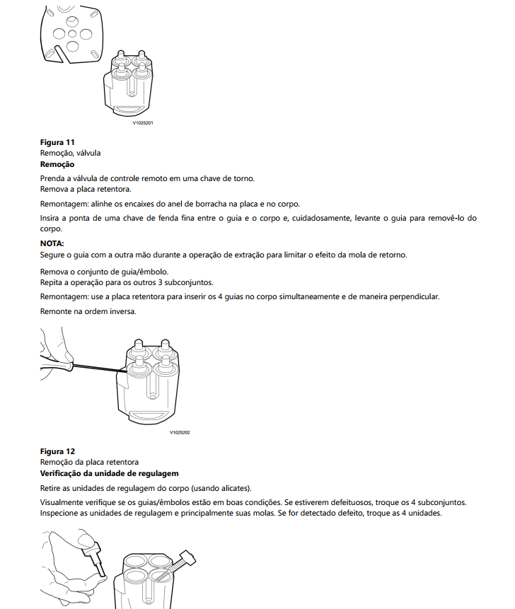 manual de oficina Volvo ECR25D escavadeira - documentação do esteiras e rolamentos