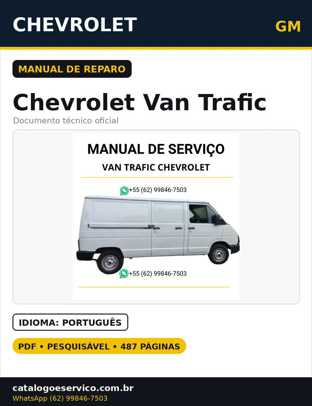 Van Trafic Chevrolet - Manual de Reparo Completo PDF