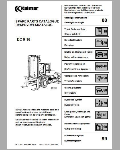 CATALOGO DE PEÇAS PDF EMPILHADEIRA DC 9-16