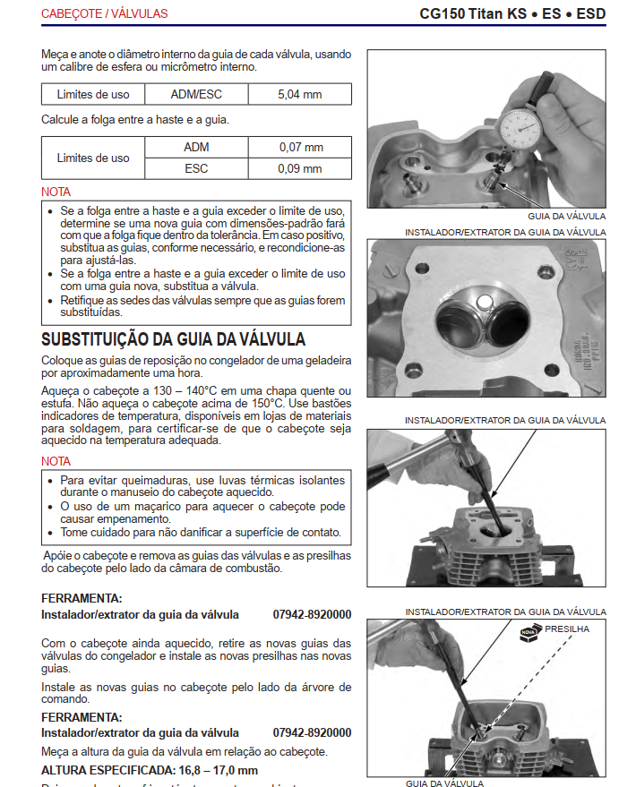 Manual De Serviços - Cg 150 Titan Mix - Fan 2009-2013