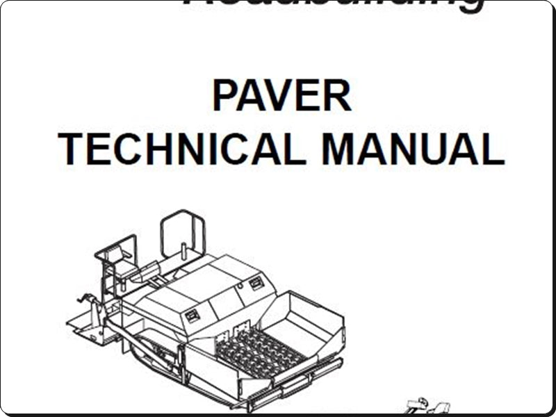 Manual Tecnico TEREX - PAVER - Construção De Estradas