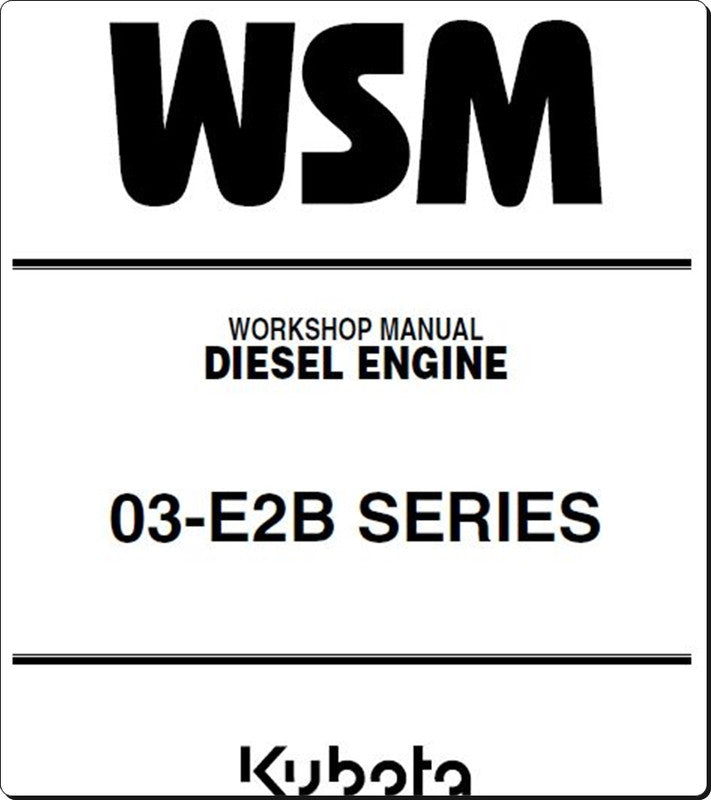 Manual De Serviço KUBOTA - 03-E2B series - Motor Diesel