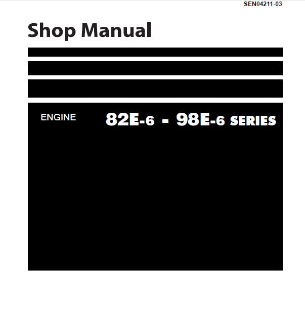 MANUAL DE SERVIÇO KOMATSU - 82E-6\98E-6 SERIES - MOTOR