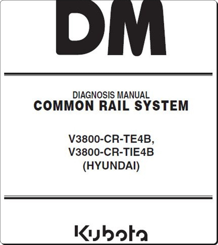 Diagnostico Manual KUBOTA - V3800-CR-TER4B\V3800-CR-TIER4B