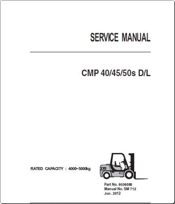 Manuais De Serviço CLARK - CMP40\45\50s D\L - Empilhadeira