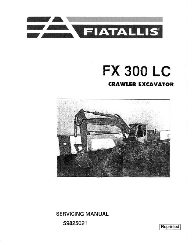 Manual De Serviço FIATALLIS - FX300LC - Escavadeira