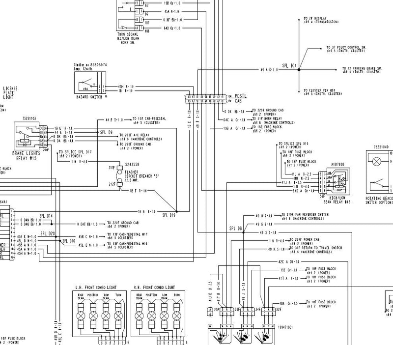 Diagramas e esquemas elétricos Case 621D