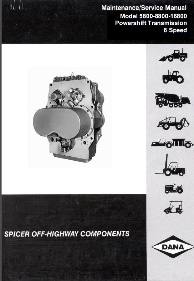 MANUAL DE SERVIÇO TRANSMISSÃO - 5800-8800-16800 - POWERSHIFT