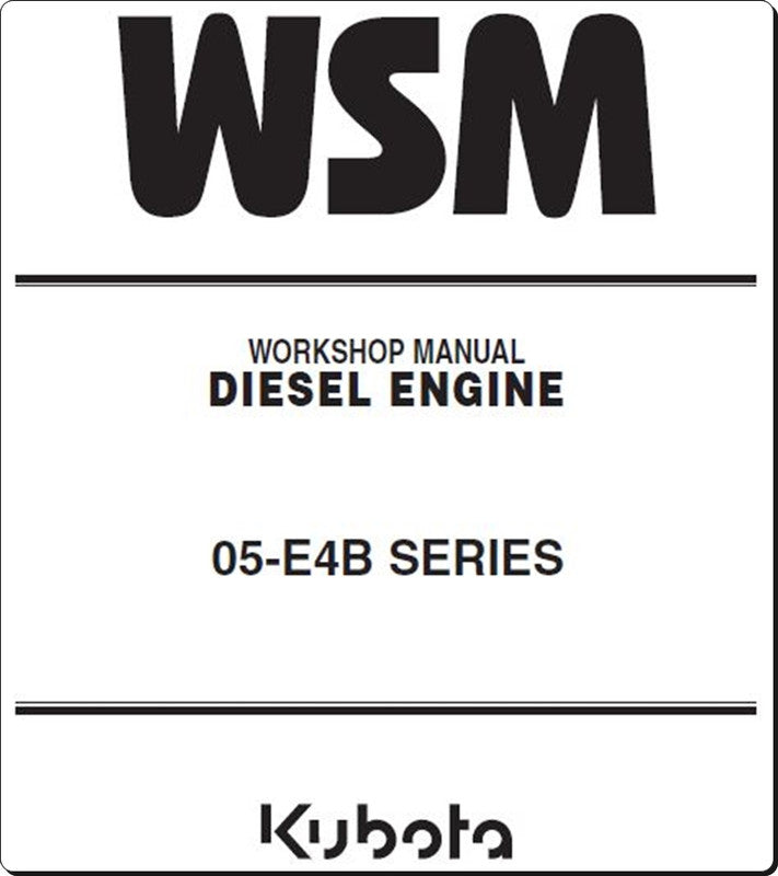 Manual De Serviço KUBOTA - 05-E4B SERIES - Motor Diesel