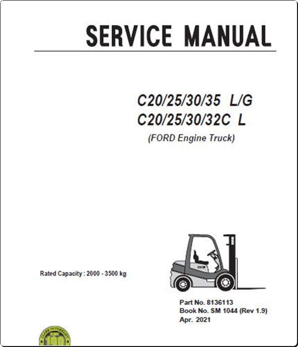 Manuais De Serviço CLARK - C20\25\30\35 L\G- C20\25\30\32C L
