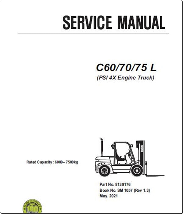 Manuais De Serviço CLARK - C60\70\75 L - Empilhadeira