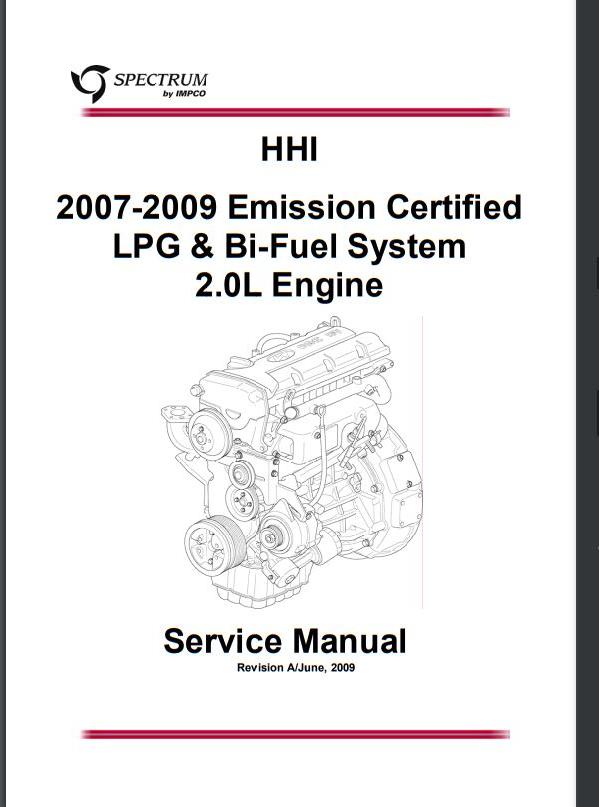 Manual De Serviço HYUNDAI - LPG & BI-Fuel System 2.0 - Motor