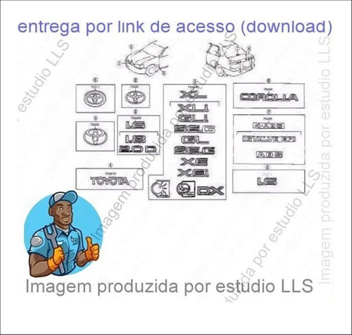 Catálogo Peças Toyota Corolla Xli Gli 1997 - 1998