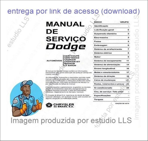 Manual Reparações Mecânica Dodge Dart Charger Magnum Leba